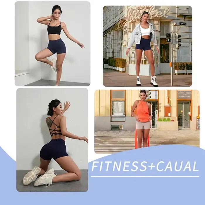 Short de sport taille haute pour femmes, short de Yoga, coupe cintrée, levage des fesses, course à p