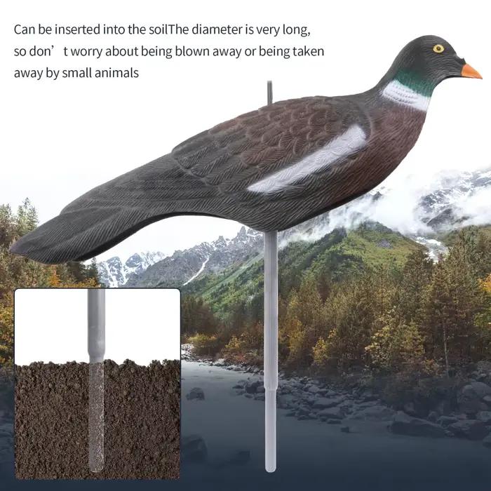 Leurres pigeons GUGULUZA 1/3/6 pièces 16 pouces coques 3D réalistes avec piquets - Décoy chasse jardin