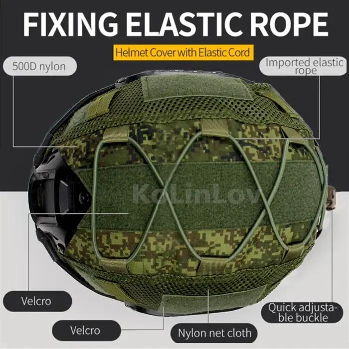  Housse de casque tactique pour casque rapide MH PJ BJ OPS-Core Airsoft Paintball housse de casque