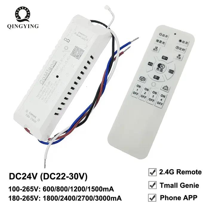 Alimentation intelligente 2.4G, DC24V, 600mA, 800mA, 1200mA, 1500mA, 2400mA, 2700mA, 3000mA, 2 broch