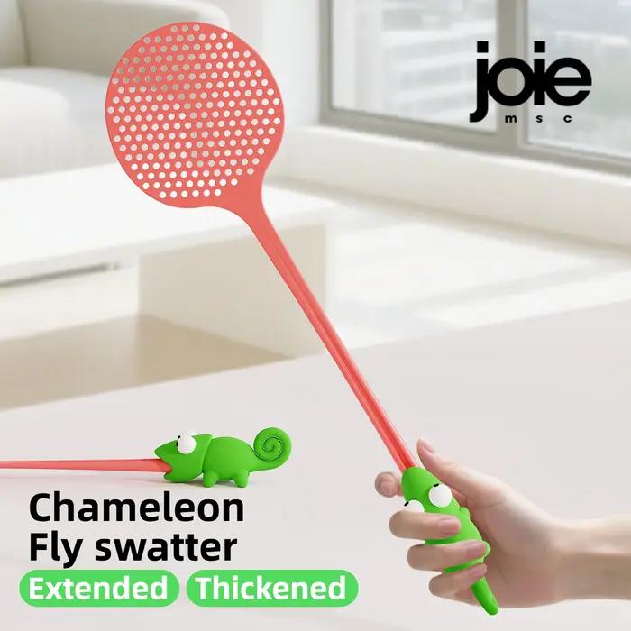 Joie caméléon tapette à mouche maille Durable en plastique longue poignée tueur de moustique multi-fonction ménage été