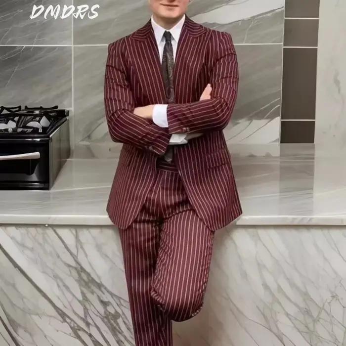 Robe Formelle Décontractée à Simple Boutonnage pour Homme, Tenue de Mariage, de Bureau, de ix, de Ba
