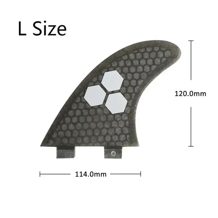 UPSURF-Aileron de surf en accent d'abeille FCS FIN L, ailerons en carbone pour planche de surf, stab