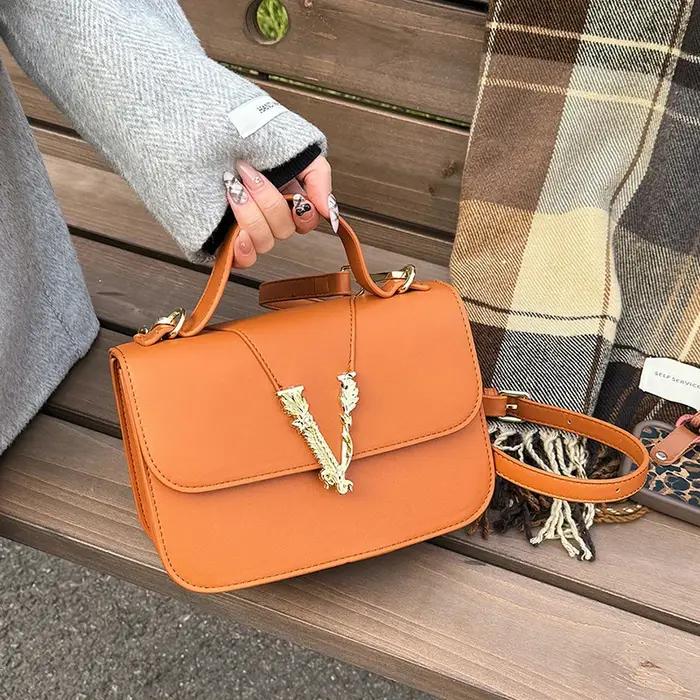 Sac fourre-tout vintage à la mode pour femmes, style parisien classique, cuir haut de gamme, sac à m