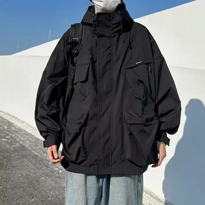 Veste imperméable de style japonais pour hommes