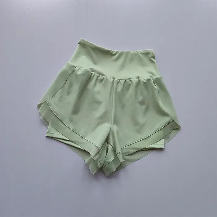 Short de sport taille haute pour femme