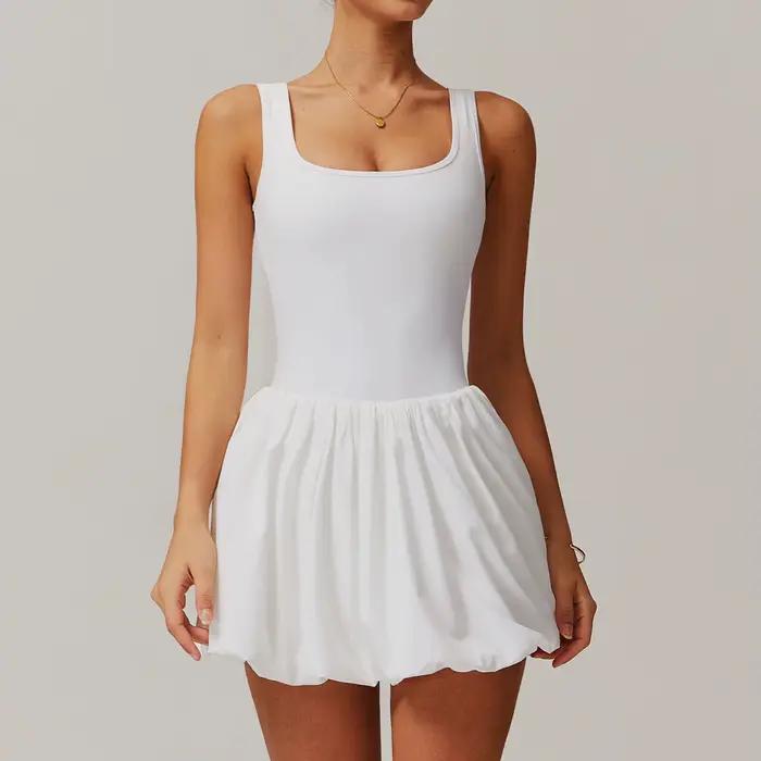 Ensembles de shorts trempés de fitness pour femmes, combinaison de gym, jupes de tennis sexy, survêt