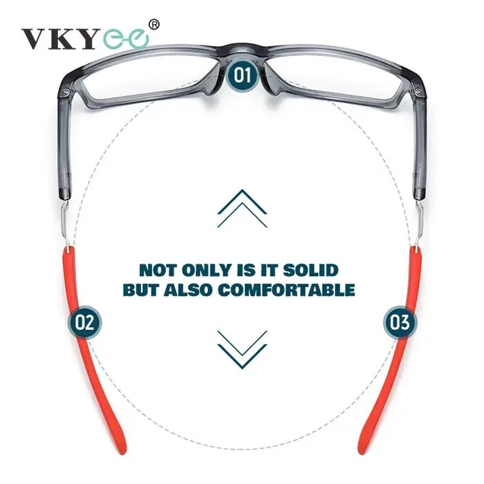 VICKY nouvelles lunettes optiques pour hommes TR90 lunettes encadrées en plein air mode tendance fem