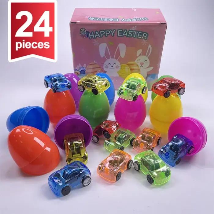 12/13/24/48/100 pièces oeuf de chasse oeufs de pâques coloré rempli cadeau