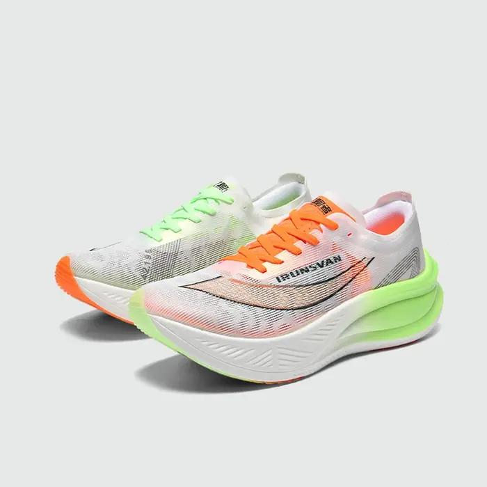 IRUNSVAN-Chaussures de course légères pour hommes, chaussures de sport respirantes, plaque de carbon