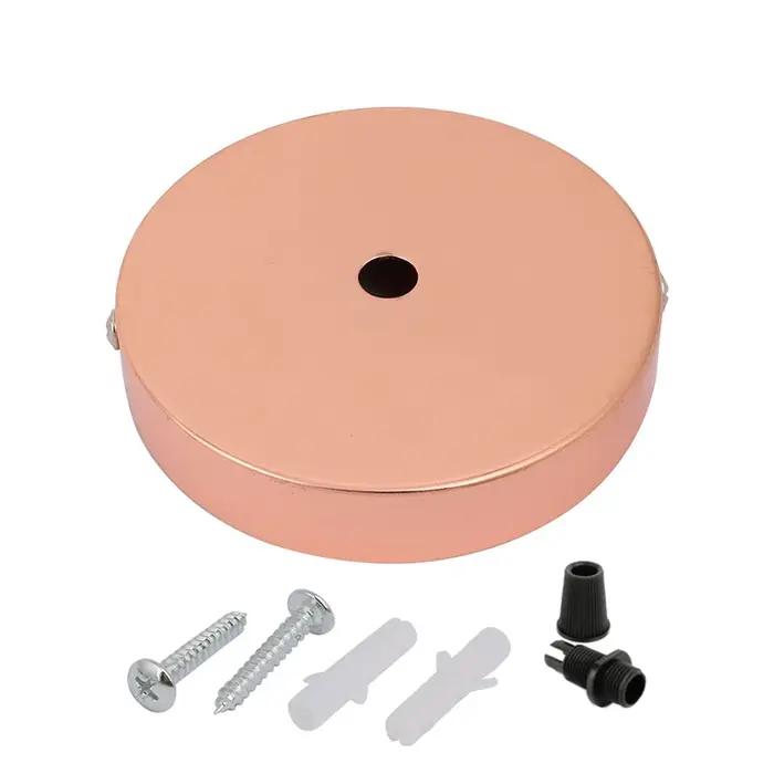 Rose de plafond en métal pour luminaire suspendu D100