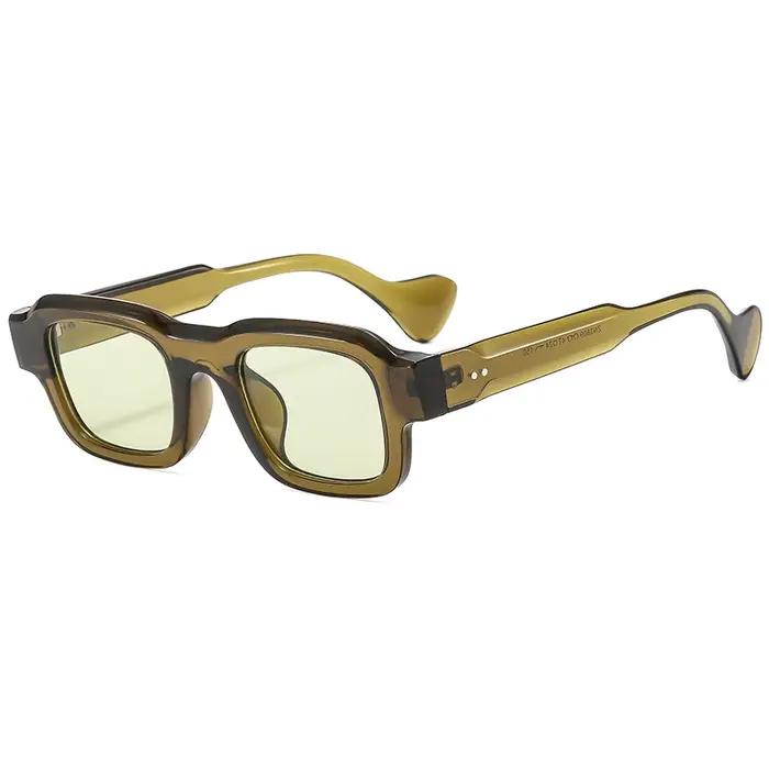 Lunettes de conduite vintage carrées pour homme - Monture rétro punk - Protection UV400