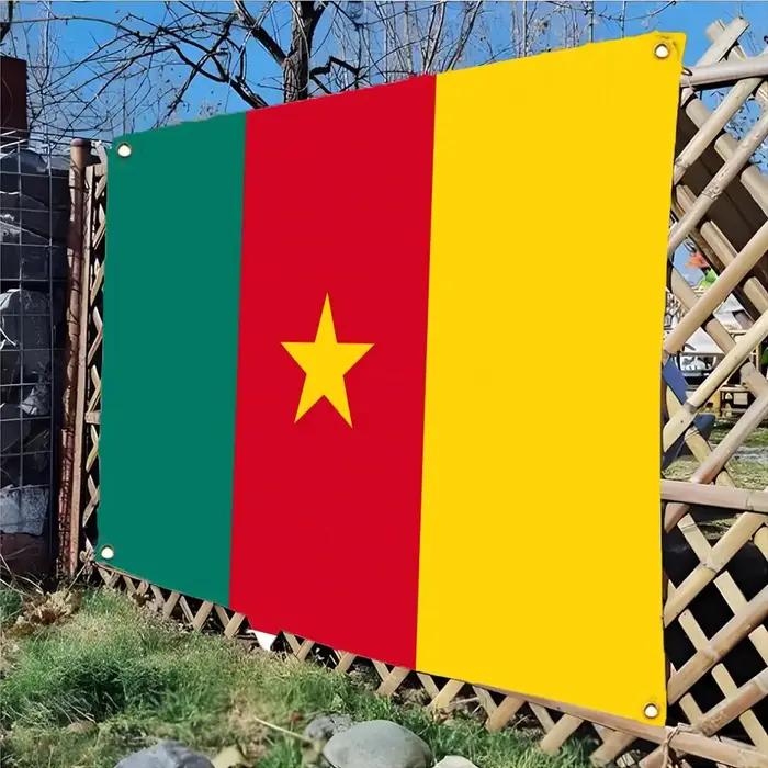 Drapeaux nationaux du Cameroun, drapeaux sans bordure à quatre anneaux, ornement pour décoration int