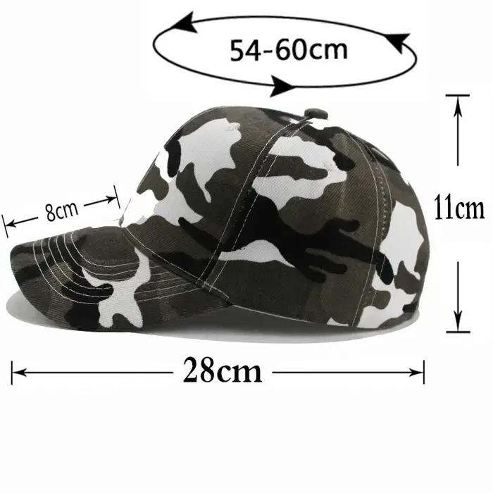 Hommes Camouflage impression casquettes de pêche en plein air chasseur Camouflage Casquette chapeau escalade chasse randonnée désert chapeaux casquettes de sport