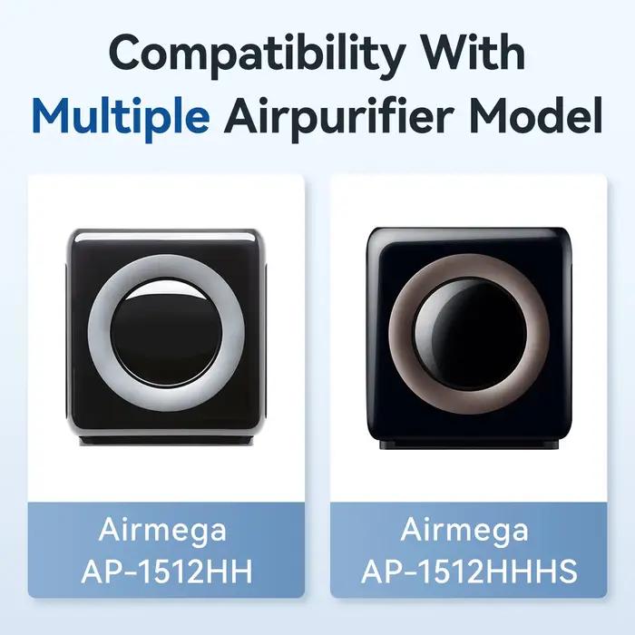 Urificateur ir de remplacement, compatible avec les modèles AP-1512HH 1 epa 2 cs arbon 380x330x35mm/