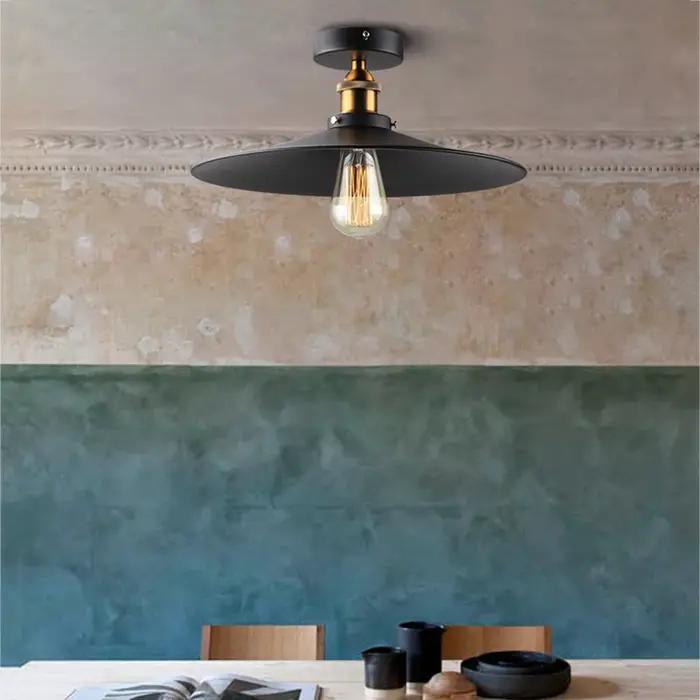 Plafonnier industriel vintage pour loft, lampe de campagne américaine, luminaires pour la maison, éc