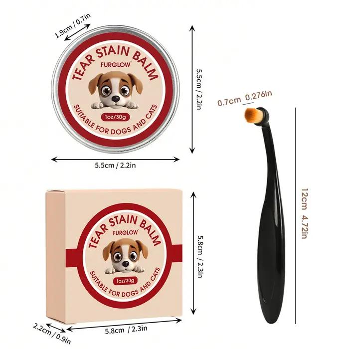 30G/1Oz, nettoyant anti-déchirure pour chiens et chats