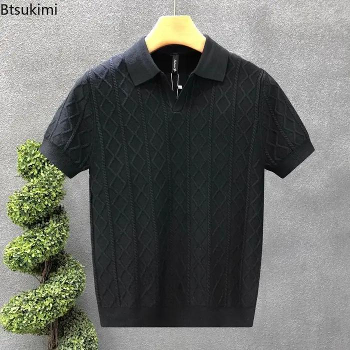 Pulls style polo pour hommes