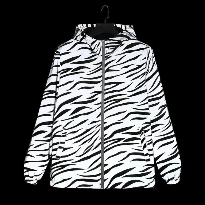 Vestes réfléchissantes imprimées zèbre pour hommes