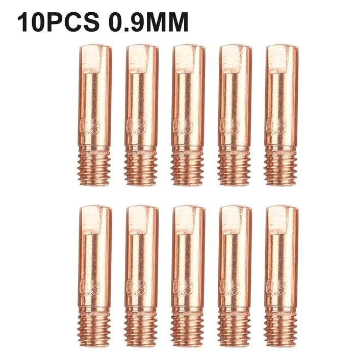 Buses de soudage à pointe de contact, torche de soudage M6, outil de soudage, 0.6mm, 0.8mm, 0.9mm, 1