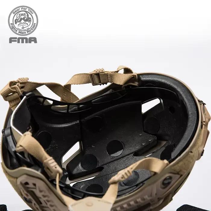 Casque tactique FMA Caiman pour chasse nocturne avec rail NVG - Équipement professionnel paintball et airsoft