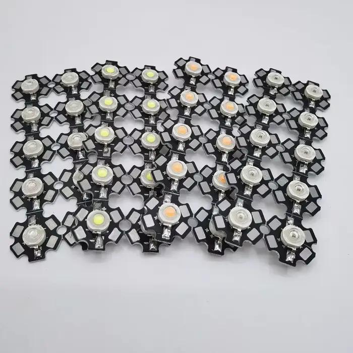 10 pièces 1W 3W haute puissance blanc chaud/blanc froid/blanc naturel/rouge/vert/bleu/bleu Royal IR