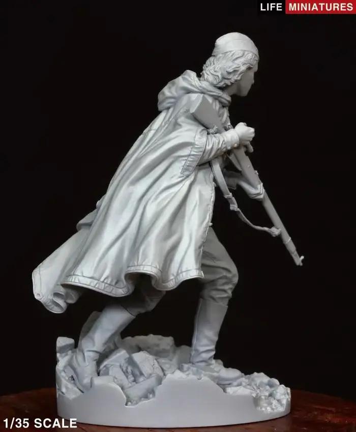 Figurine en résine de tireuse d'élite soviétique de la Seconde Guerre mondiale, thème militaire, non assemblée et non colorée, 1/35