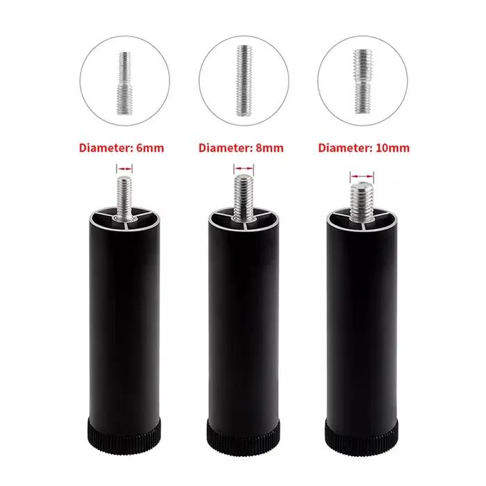 Support de meuble réglable, coussin de pied, support de tube rond, machine à laver surélevée, réfrig