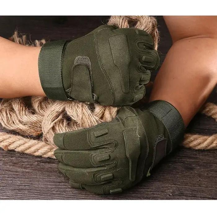 Gants tactiques chasse plein doigts - Gants de tir paintball airsoft et vélo outdoor anti-dérapants