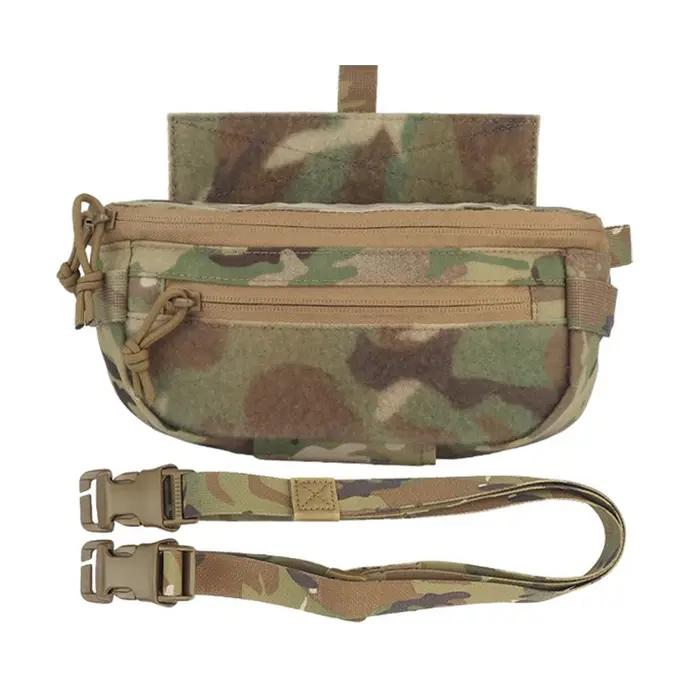 Pochette abdominale tactique pour gilet de chasse polyvalente compatible V5 JPC CPC LBT