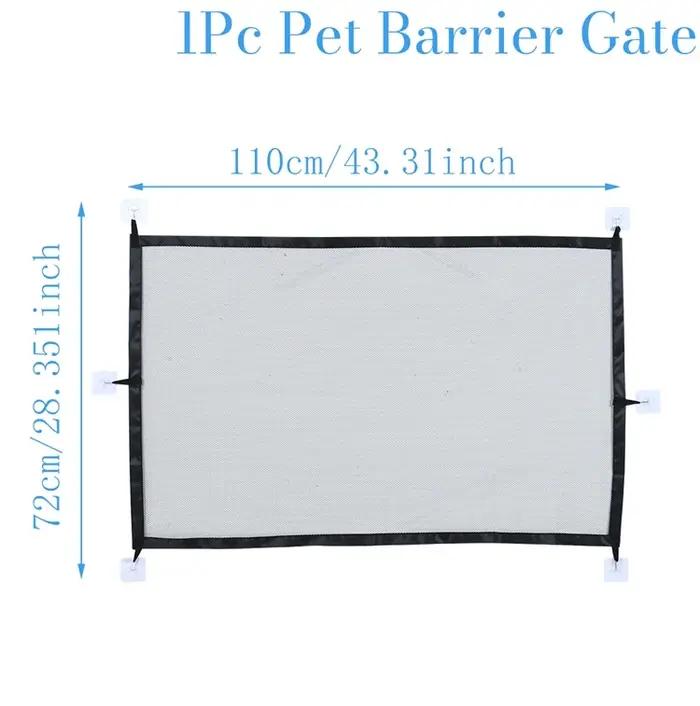 Clôture de sécurité pour chien avec 6 crochets, réseau isolé pour animaux de compagnie, barrière d'e