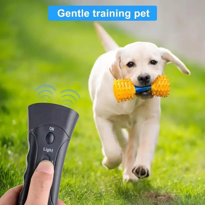 Dispositif anti-aboiement ultrasonique pour chien avec lumière LED pour l'entraînement des animaux de compagnie