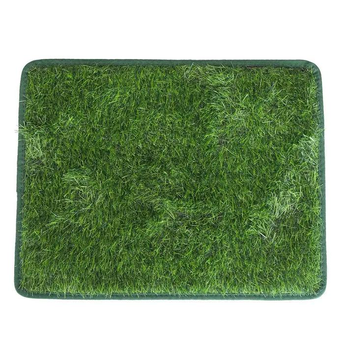 Tapis de toilette réutilisable pour chien tapis d'herbe artificielle toilettage facile et durable pour balcon jardin et intérieur occasions spéciales pour animaux de compagnie