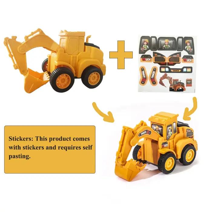 Modèle de véhicule d'ingénierie presse voiture coulissante pelle Bulldozer enfants véhicule de Construction éducatif jouet enfants garçon cadeau