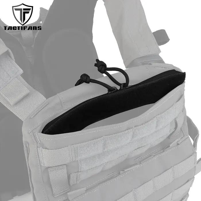 Poche admin tactique à fermeture éclair fixation velcro pour gilet chasse et porteur de plaques