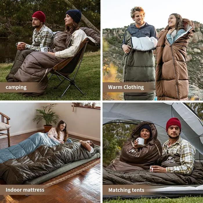 Naturehike – sac de couchage en coton ultraléger, sac de couchage d'hiver léger et étanche pour Camp