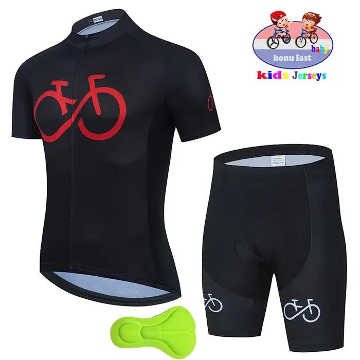 2025 nouveaux vêtements de cyclisme pour enfants de haute qualité été garçons filles maillot à manch