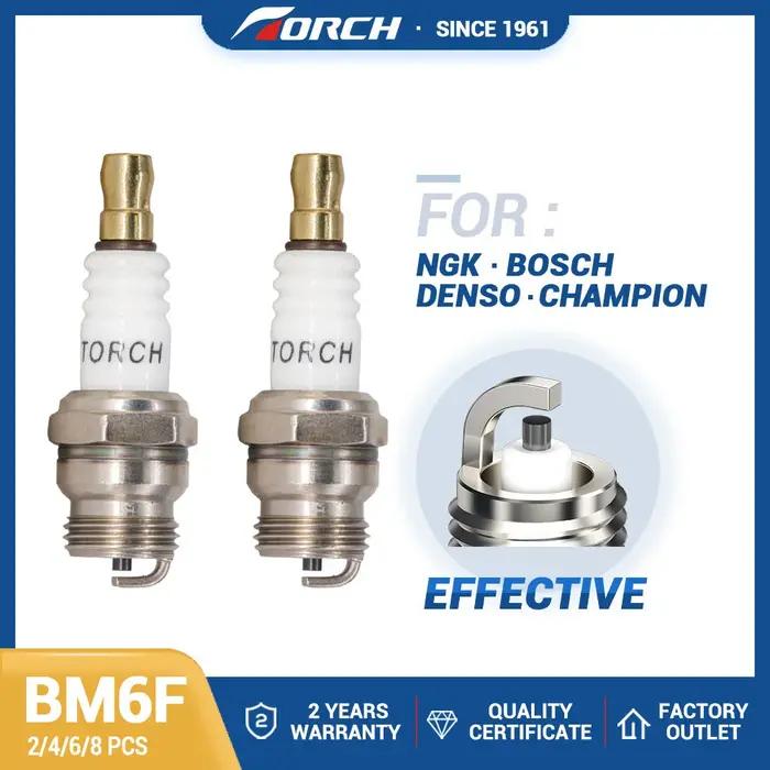 Bougie d'allumage BM6F, 2 pièces/lot, pour CS15T XST2956 HS6E CN8E DJ7J DJ8J T20M-U WA20M-U 6221 672