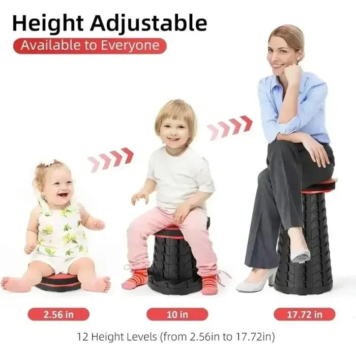Nouveau tabouret pliant tabouret télescopique chaise extérieure portable petit banc tabouret de camp