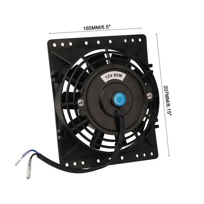 Ventilateurs de refroidissement de radiateur mince 650CFM de 6 pouces, ventilateur électrique univer