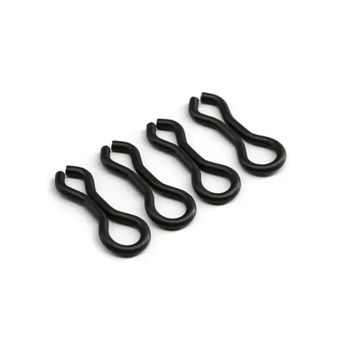 Anneaux Splay pour carpe noir mat, 1000 pièces, boucle pivotante, Leader, yeux plombs, connecteur de