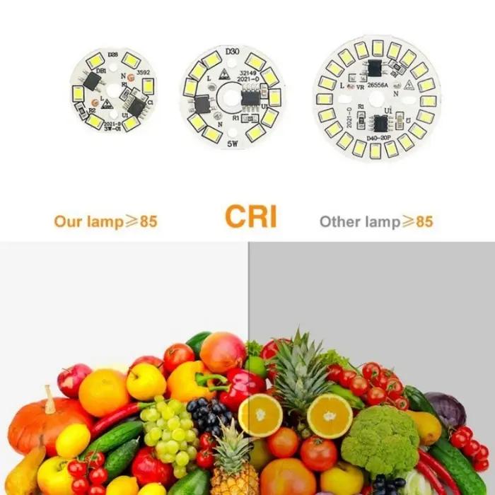 HHLZYH 10 pcs/lot AC220V puce LED 3 W 5 W 7 W 9 W 12 W 15 W 90 Lumen/W 2835SMD perles de lumière ron