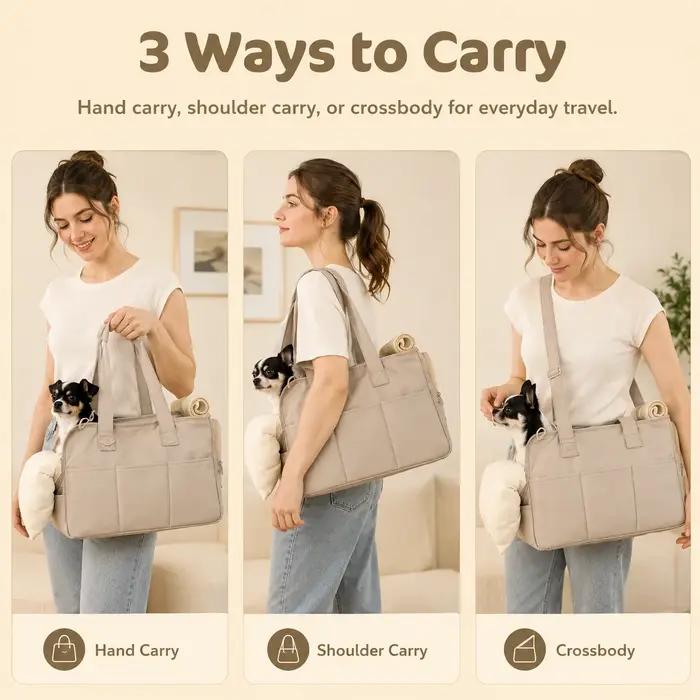 Sac à dos latéral pour chat et petits chiens, sac à bandoulière en plein air pour animaux de compagnie, confortable pour chats sortants et petites races