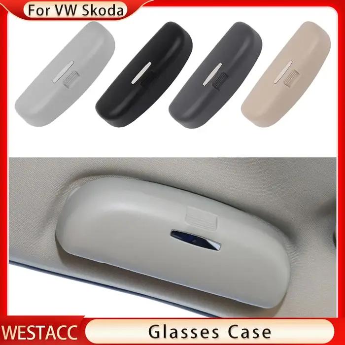 Porte-étui à lunettes de voiture en ABS, boîte de rangement pour lunettes de soleil, accessoires pou