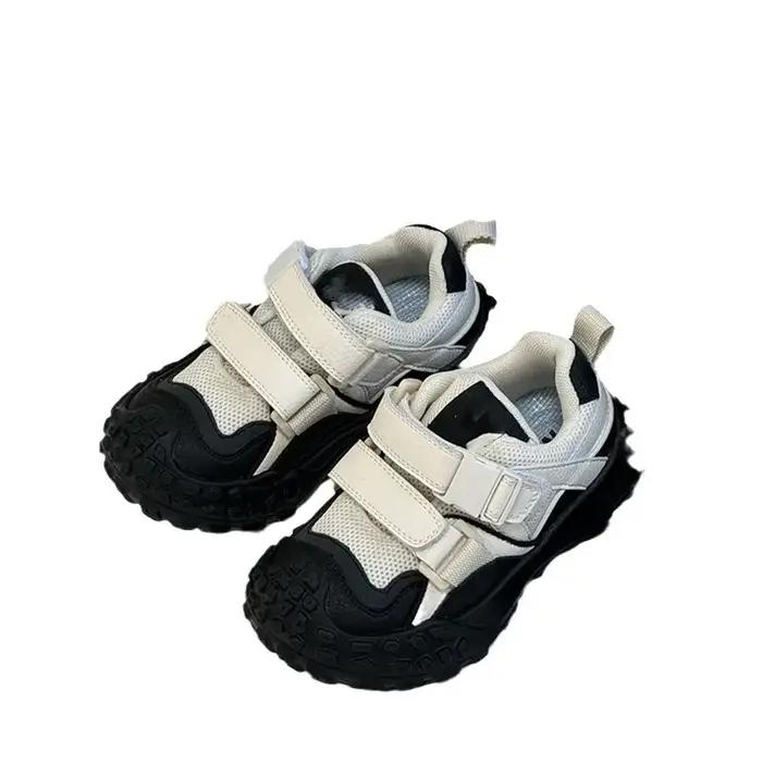Baskets Chunky pour Enfants 2026 Nouvelles Chaussures d'Hiver en Coton à Velcro avec Semelle Crantée