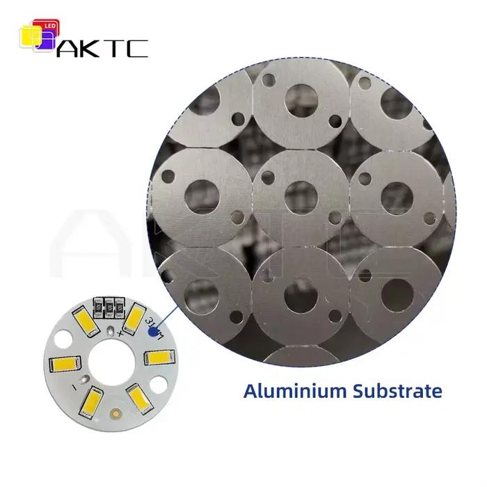 Panneau lumineux LED rond DC 5V 3W, basse tension 5730 2835 SMD 6 LED 3000K chaud ou blanc 6000K, pa