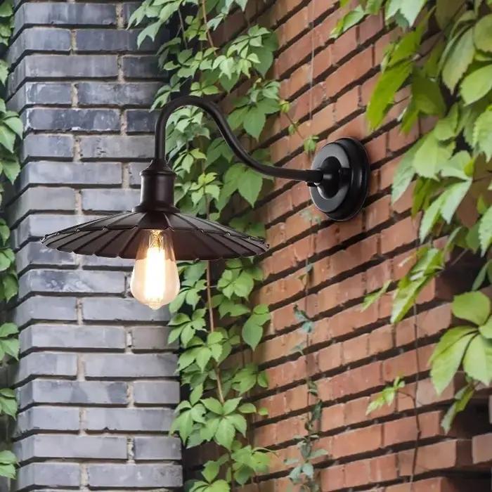 Rétro LED étanche applique extérieure cour Villa jardin balcon couloir porte d'entrée E27 luminaire