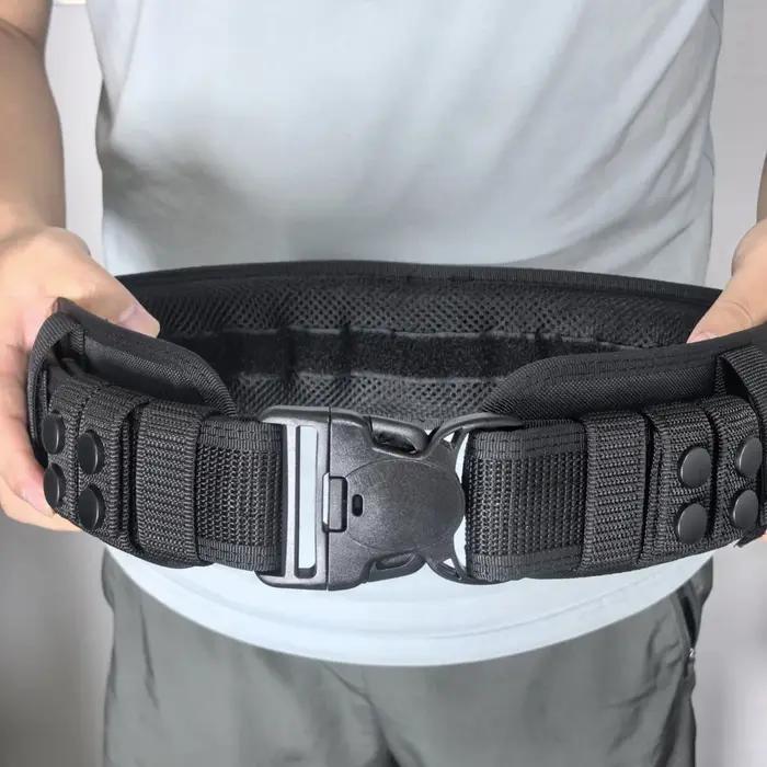 5 cm de large légèrement dur, épais boucle de ceinture extérieure ceinture tactique multifonctionnel