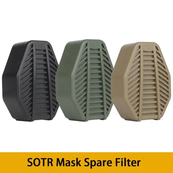 Filtre de rechange SOTR HEPA H11 - Accessoire respirateur tactique pour chasse anti-poussières