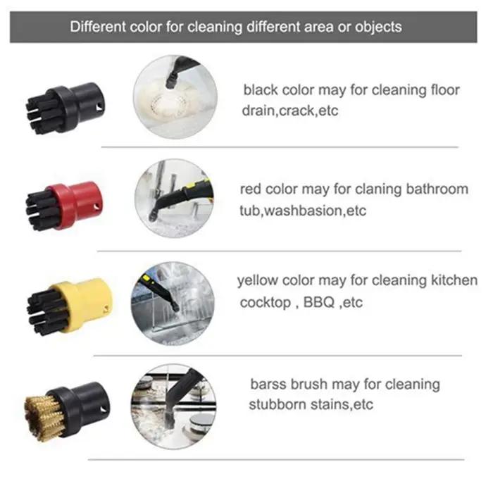 Tête de brosse pour nettoyeur à vapeur Karcher, remplacement, accessoires, buse de fenêtre, brosse r
